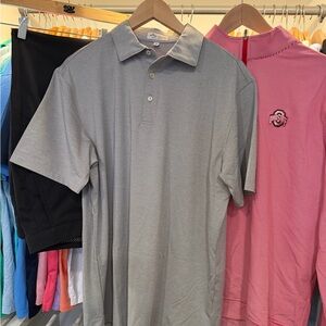 Peter Millar Men's Gray Polo Shirt
